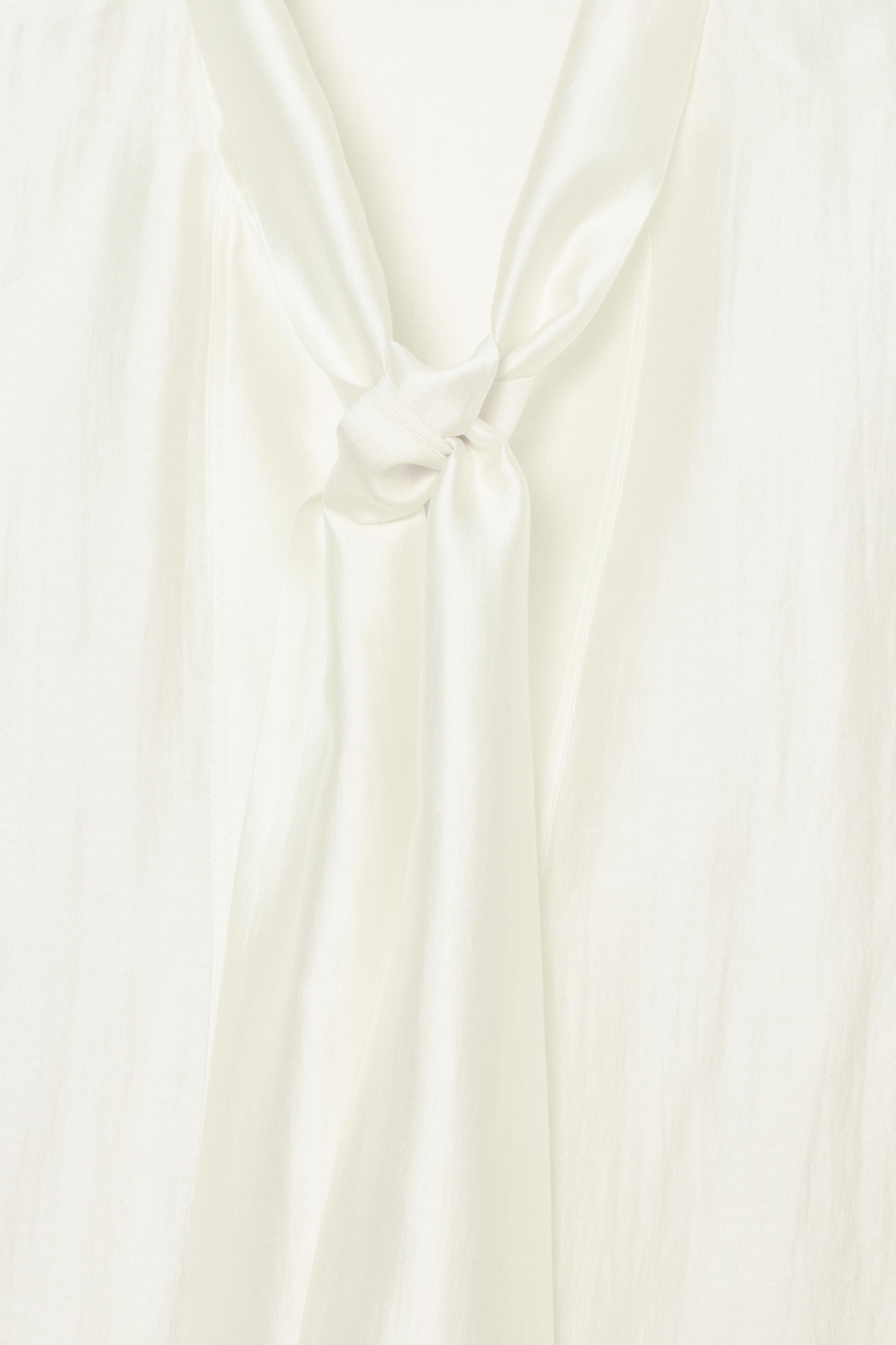 CHEMISE SATINÉE À LIENS ZW COLLECTION
